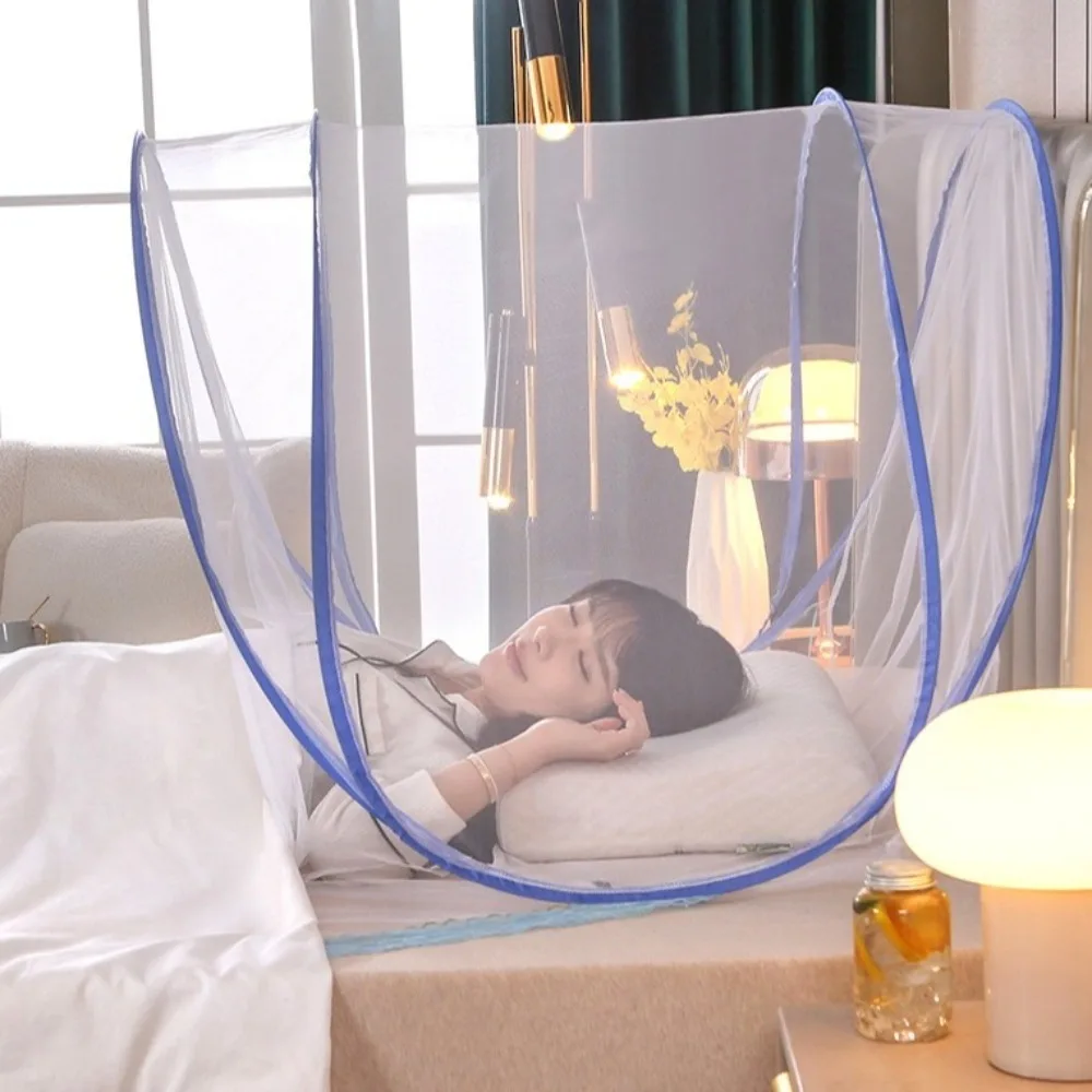 

Удобная противомоскитная дорожная москитная сетка, портативная одноместная сетка для сна, регулируемая москитная сетка, кровать-кровать