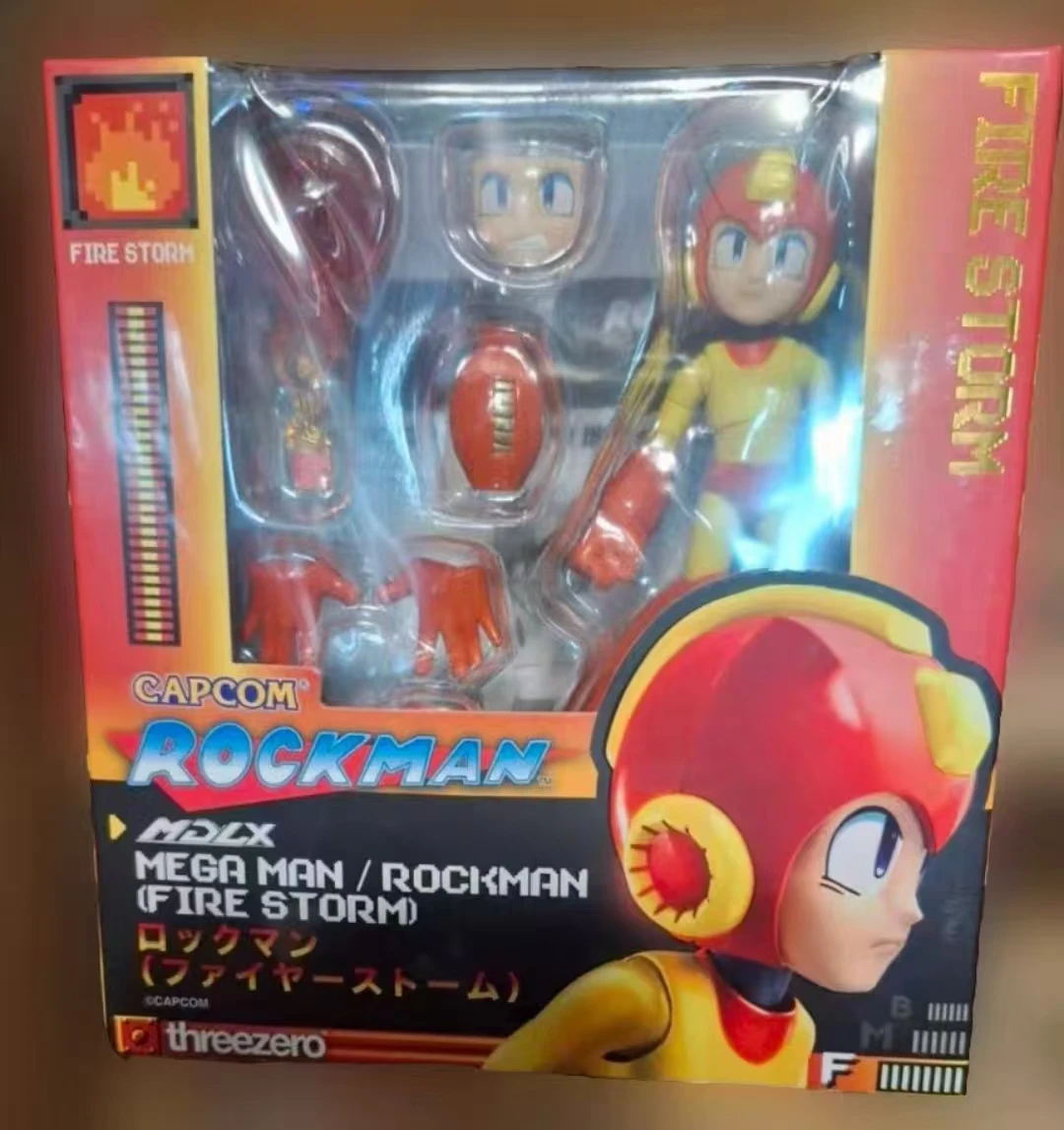 

В наличии Three Zero MDLX Rockman/Mega Man (Fire Storm) Аниме Фигурки Модель игрушки Коллекционная Коллекционная модель Подарки