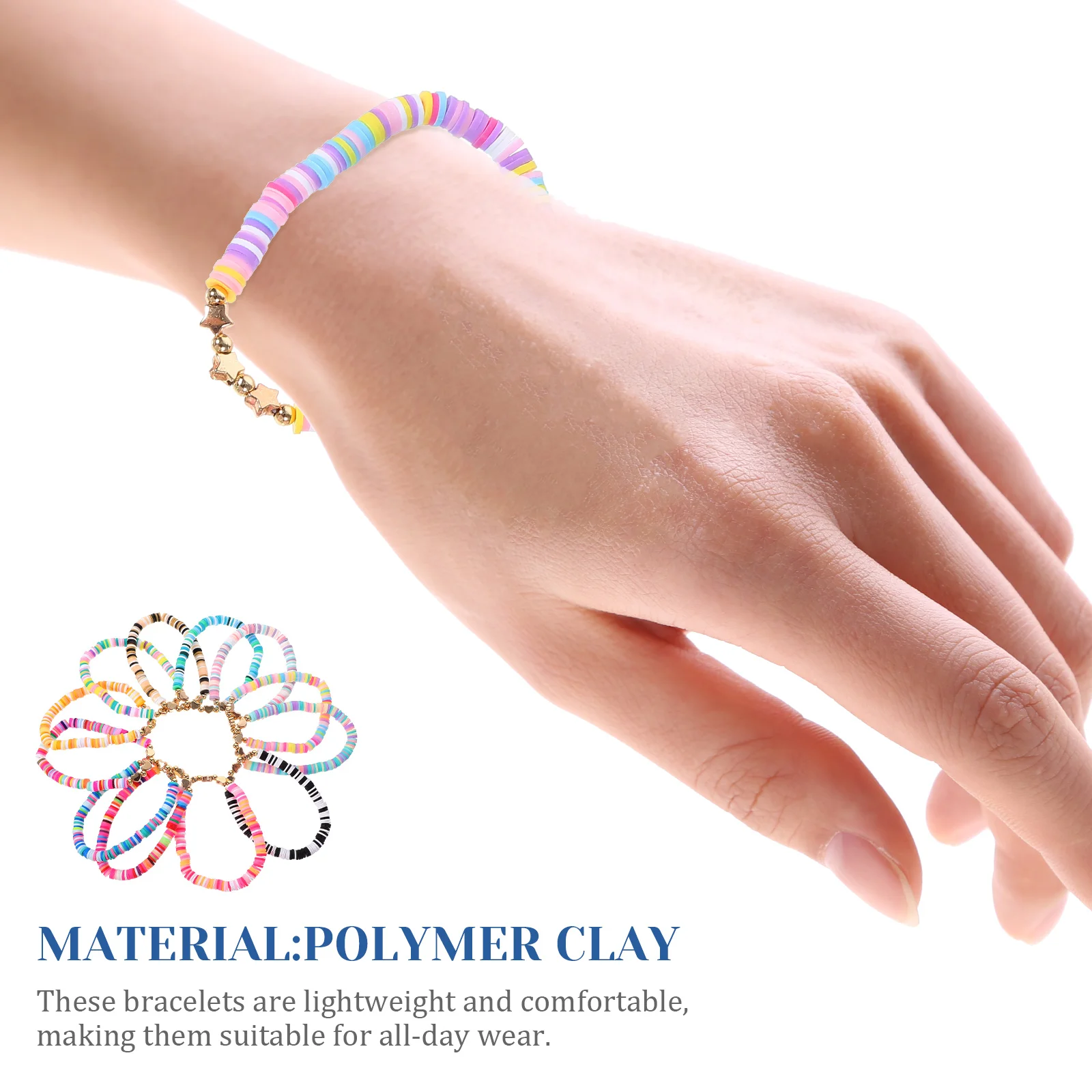 36 Pcs Bracelet Bohemian Wrist Jewelry Bracelets Set Bohemian Friendship Women Girls Beach Stackable H made Jewelry