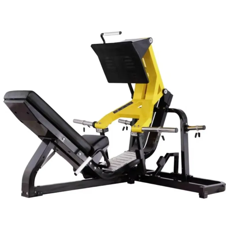 

Commercial Plate-loaded 45-degree Angle Leg Press, Including Safety Features