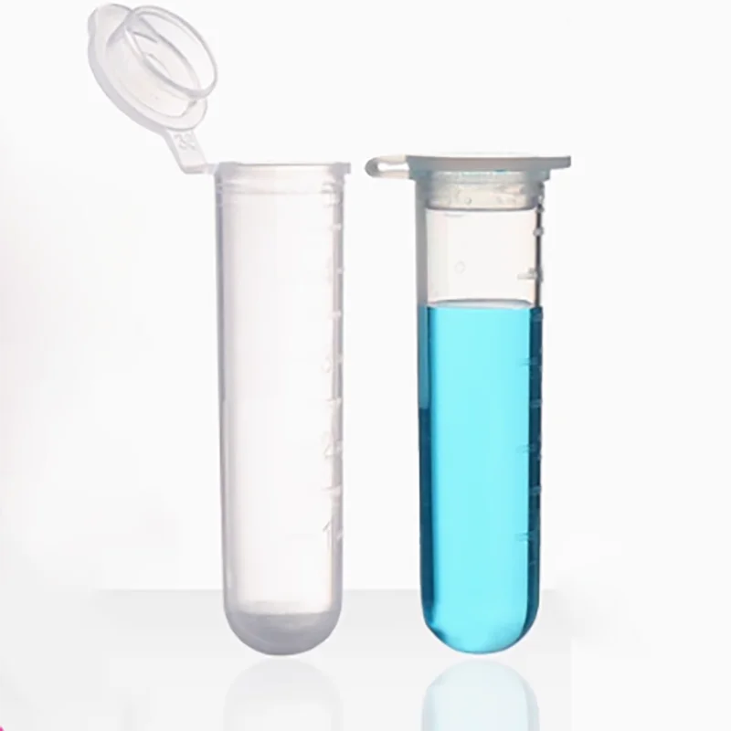 

200 pieces/pack 5ml with round bottom cover Centrifuge tube ep tube with scale