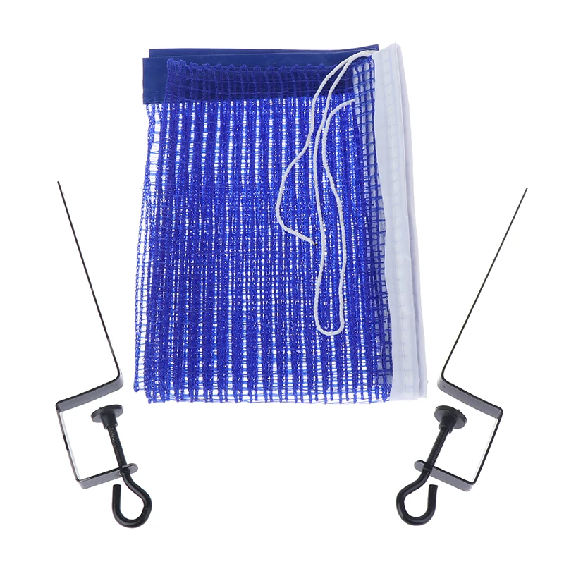 Portable Table Tennis Net Post Clamp Stand Holder Set Pong Replacement Mesh Set