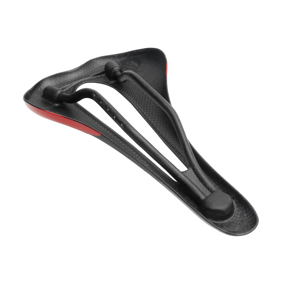 ULLICYC-Super Light Carbon Bicycle Saddle, Hollow Leather Seat, T800, 3K Black, MTB, Road Bike Accessories, 270x145mm