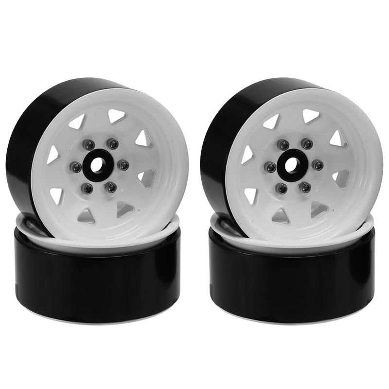 

4PCS Metal Beadlock 1.9 Wheel Rim Wheel Hub Triangular Hole For 1/10 RC Crawler Car Traxxas TRX4 D90 Axial SCX10