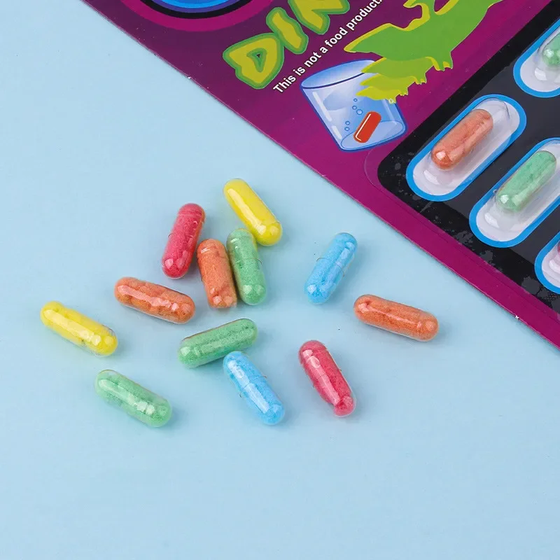 Capsules magiques en éponge pour enfant, jouets créatifs en forme de dinosaure et d\'animaux marins, puzzle de bain et de natation, idée cadeau, DIY,