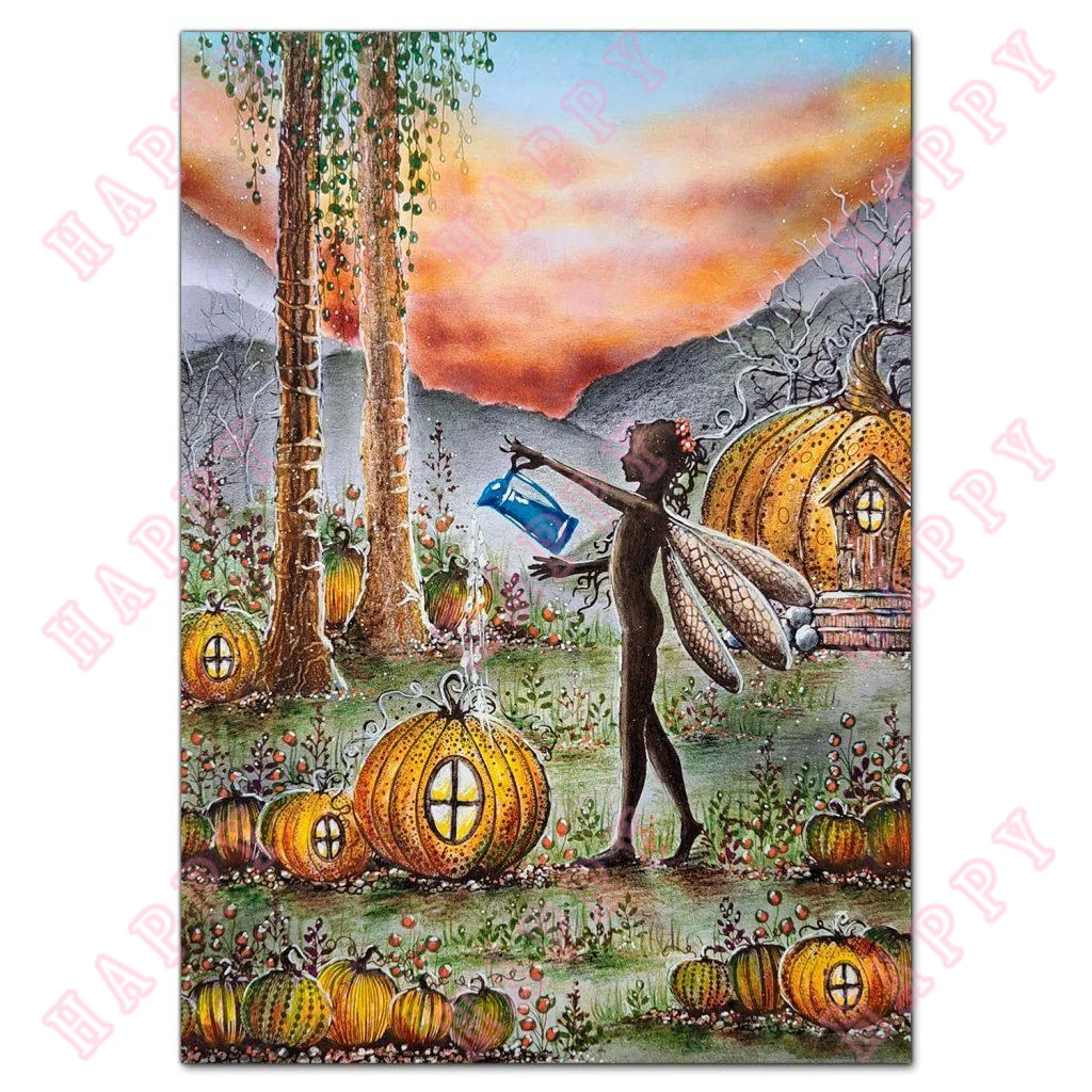 Wizardry e Pumpkin Lodge Stamp segni psichici timbro Scrapbooking decorazione fai da te artigianato goffratura carta che fa timbri 2024