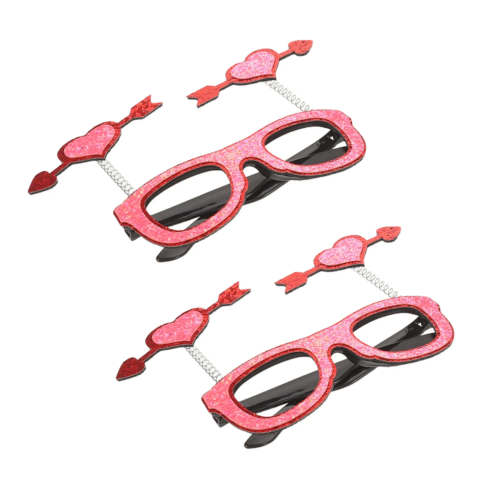 

2 шт. очки на День святого Валентина, милые солнцезащитные очки в форме сердца для праздничных мероприятий, реквизит для фотосессий, подарок для женщин на свадьбу