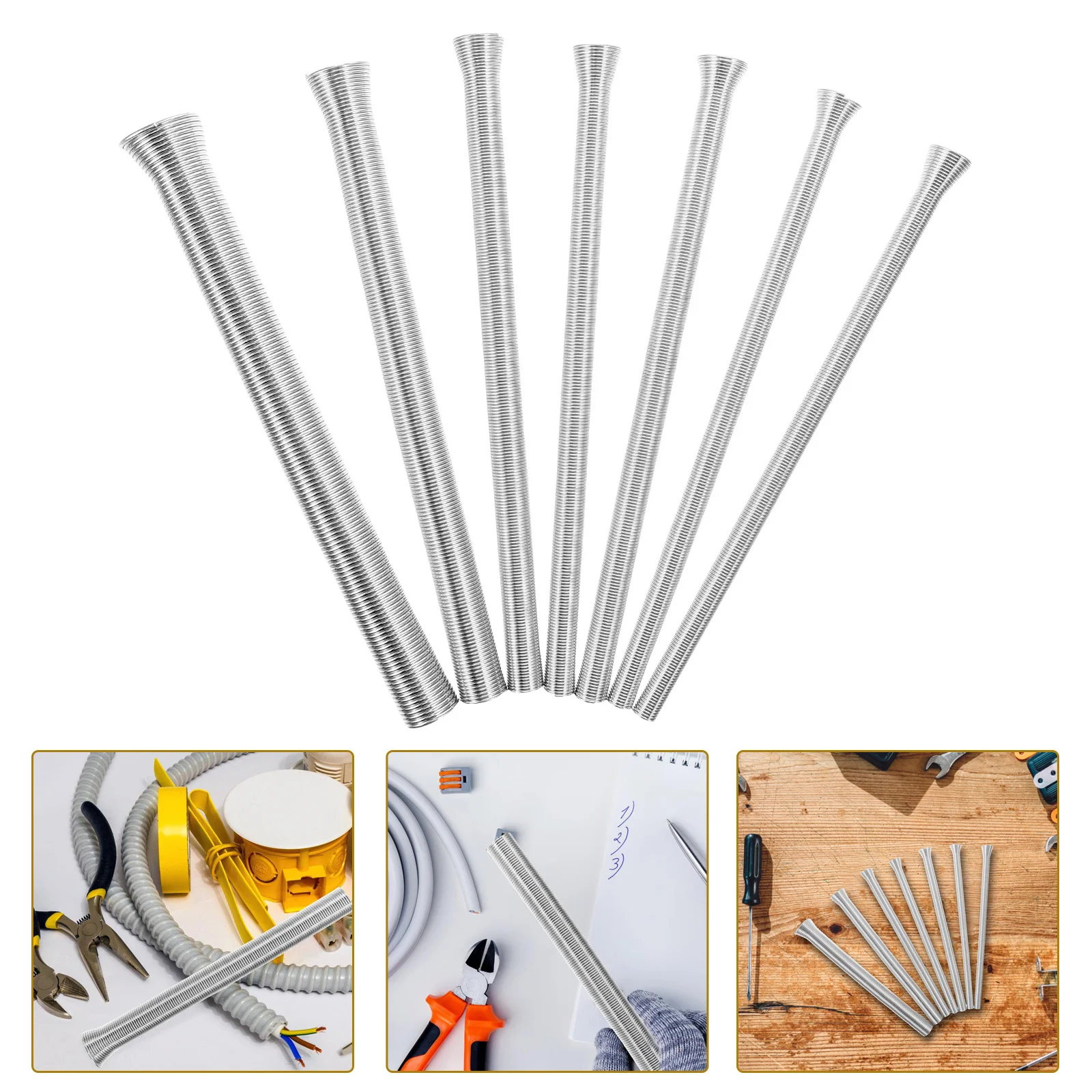 

7pcs Bender Set 1/4 5/16 3/8 1/2 5/8 Inch Metal Tubing Bending Tool For Brake Line Copper Hvac Plumbing Hand Tool