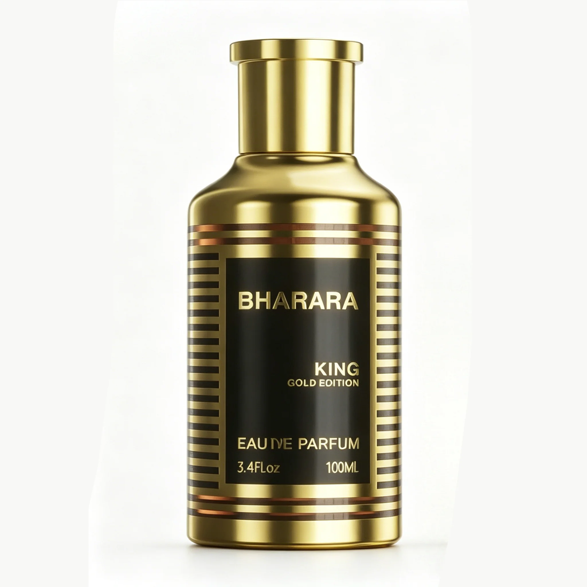 

Bharara King Gold Edition Eau De Parfum 3.4 Oz / 100 Ml Oriental Vanilla - Bold Luxury Fragrance with Bright Citrus And Rich Swe