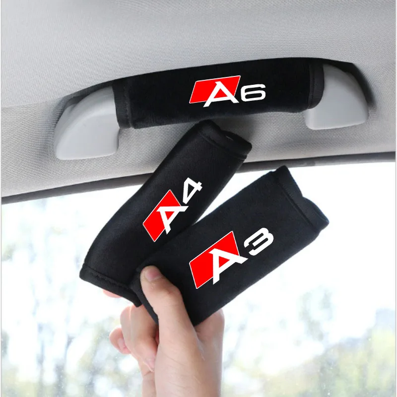 

2pcs Car Inner Roof Handle Cover Car Door Armrest Pull Pad For AUDI A1 A3 A4 A5 A6 A7 A8 Q3 Q5 Q7 Q8 Car Accessories