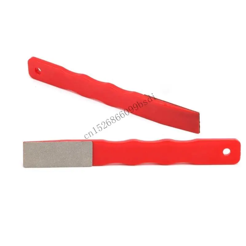 

Flat Whetstone Hand Tool with Comfortable Handle Sharpener Polishing Tool 11UA