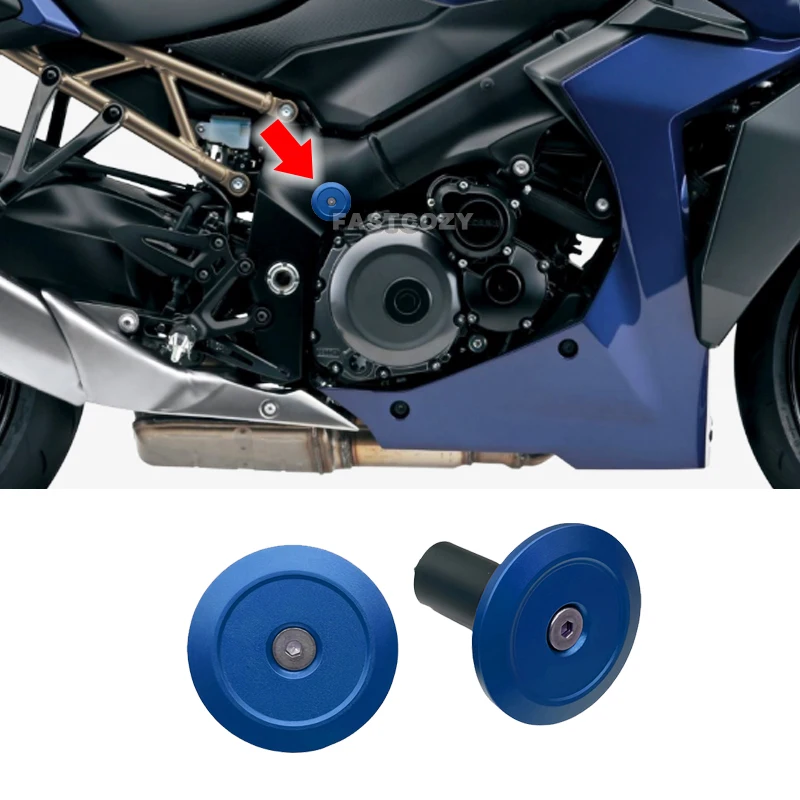 Passend für Suzuki GSX-S1000F KATANA GSX-S1000GT GSX-S GSXS 1000 F GT Motorrad Aluminium Kipphebel-Abdeckung Rahmenlochabdeckung
