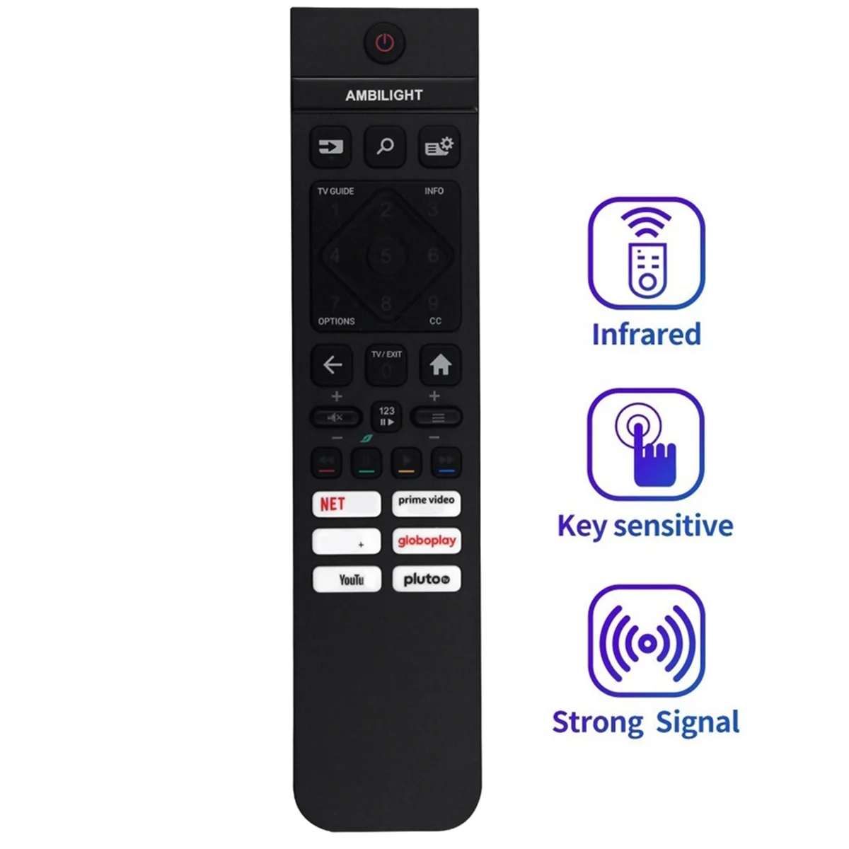 CCDD استبدال SRC-3216-12 جهاز التحكم عن بعد لتلفزيون فيليبس 398GR10BEPHNB000SY SRC-3216-12 جهاز التحكم عن بعد لا صوت