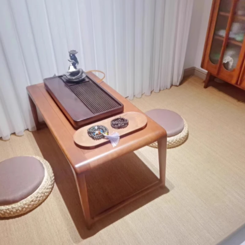 

Japanese Tatami Sitting Pad，Versatile Rattan Floor Cushion, Elegant Woven Seat,, Balcony Meditation Mat, Room Decorative Zafu
