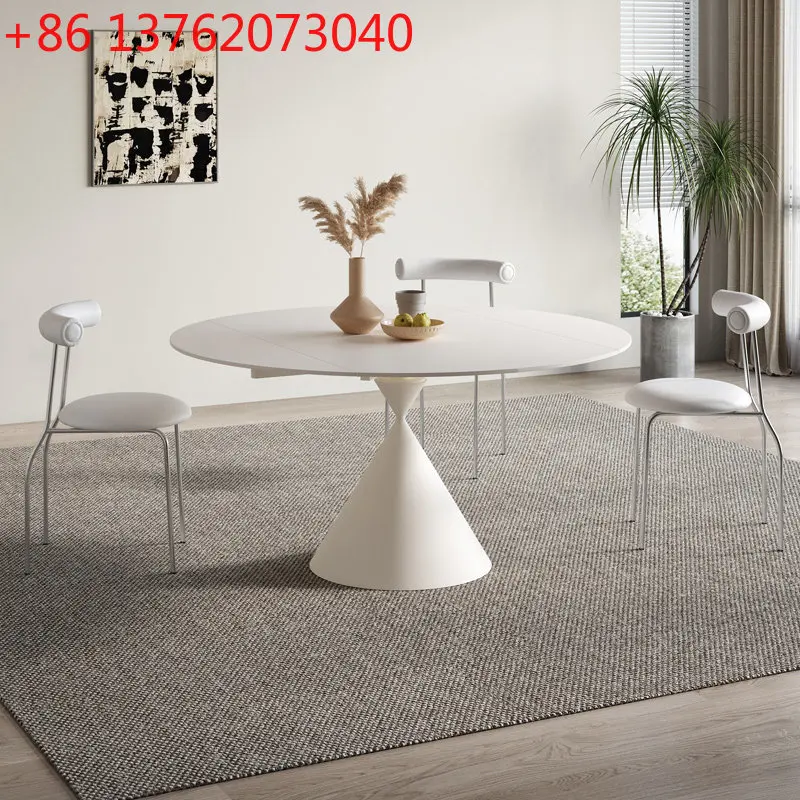 Juegos de mesas de comedor pequeñas, juegos de mesas de comedor blancas, mesas de comedor nórdicas extensibles de mármol, mesas de comedor pequeñas de lujo, muebles.