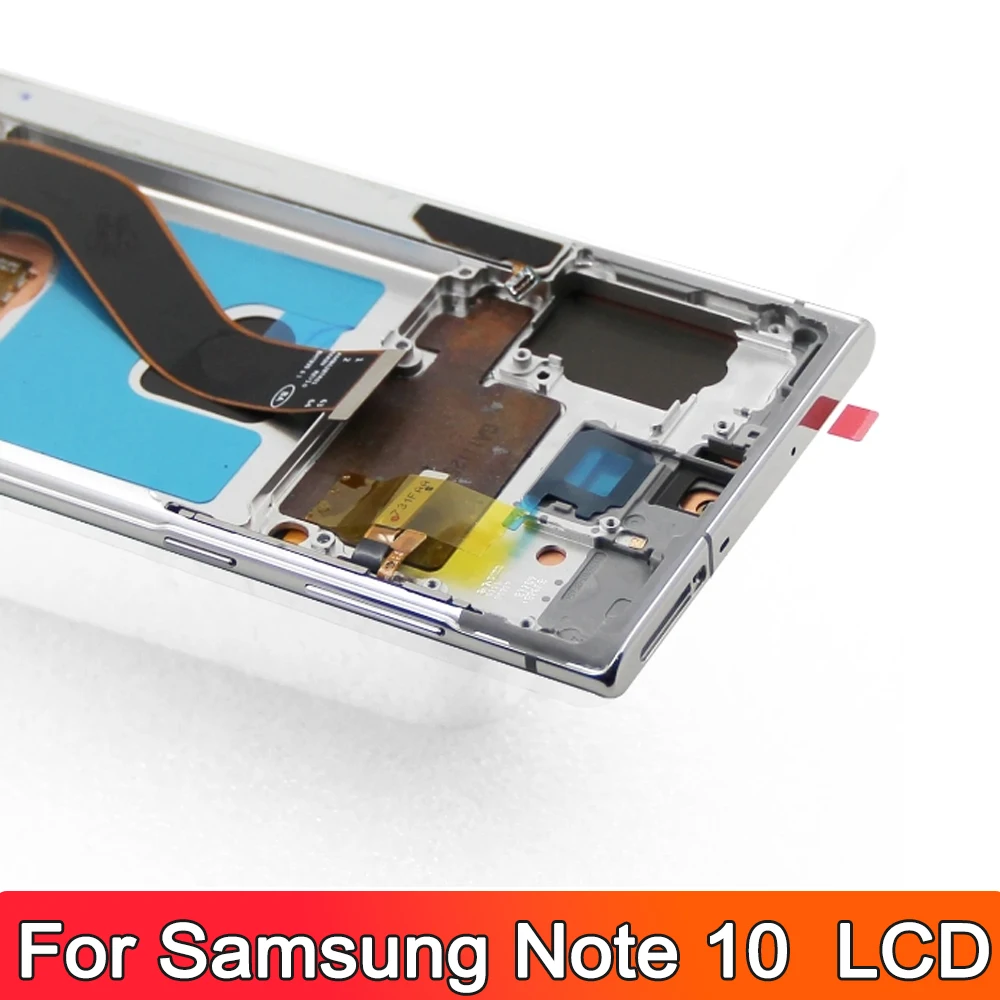 For OLED Note 10 Display For Samsung Galaxy Note 10 N970F N970 N9700 LCD With Frame Touch Screen Digitizer Assembly Replacement