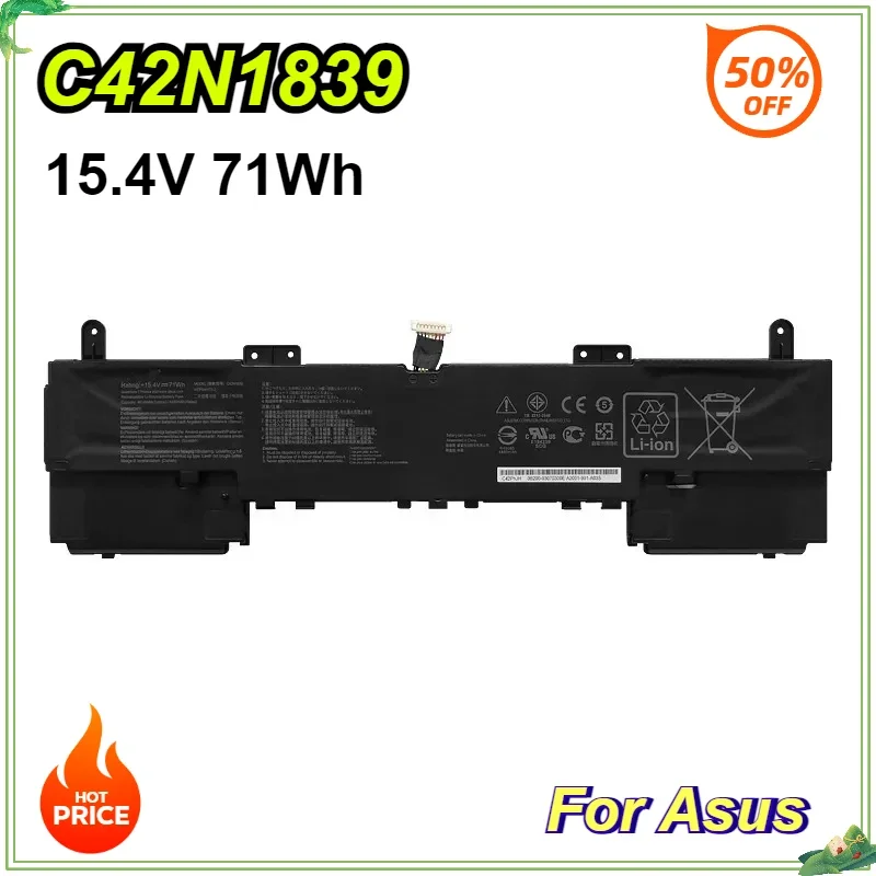 

New C42N1839 Laptop Battery for ASUS Zenbook 15 Q546F UX534FTC UX534FT UX563FD UX534FA UX533FD 15.4V 4614mAh 71Wh