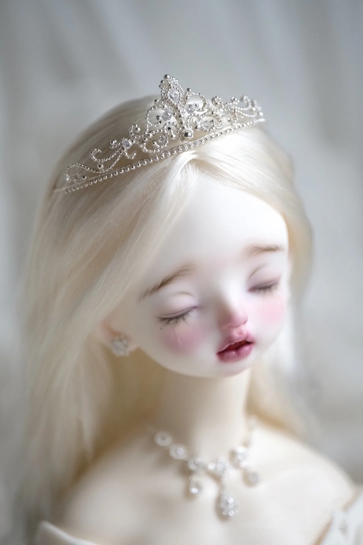 

Tiara 1/6 BJD Doll Crown Necklace Earring Jewelry Accessories