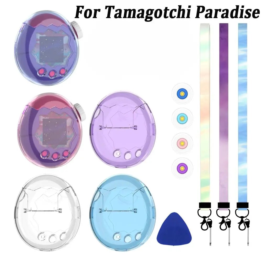 Transparent Protective Case Crystal PC Anti-Scratch Hard Shell Full Coverage Dustproof Clear Cover for Tamagotchi Paradise