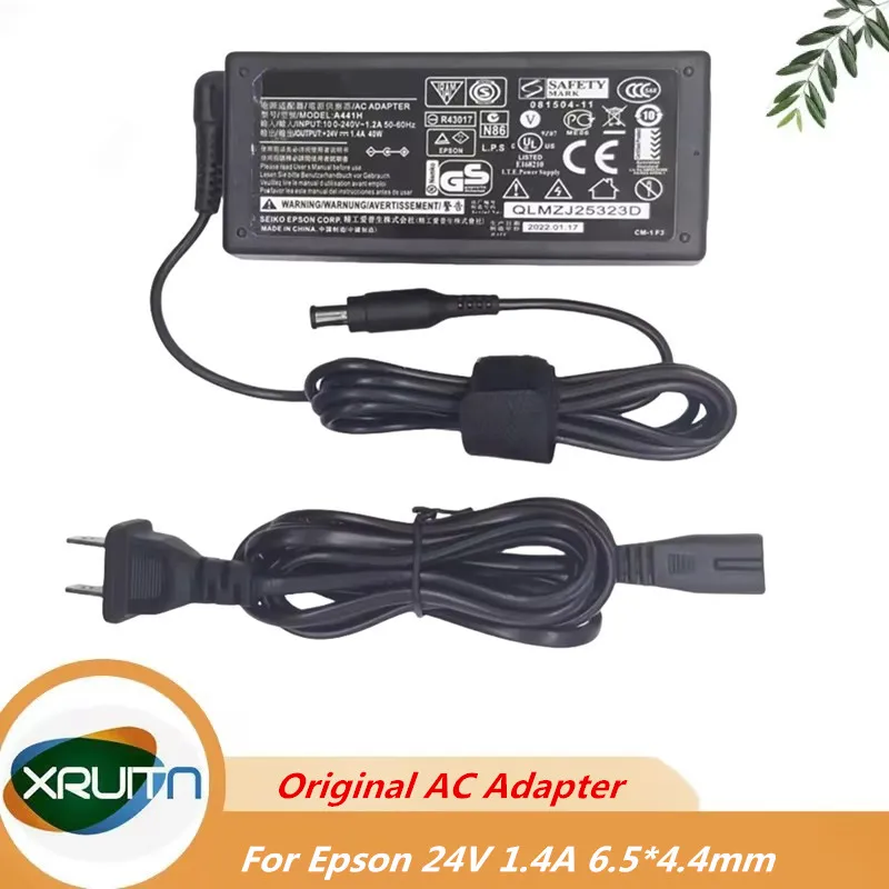 

Genuine A291B 2088630-00 AC Adapter A441H U1000EA 24V 1.4A 33.6W Charger for EPSON SCANNER V600 4180 2580 V500 4490 3590 2480