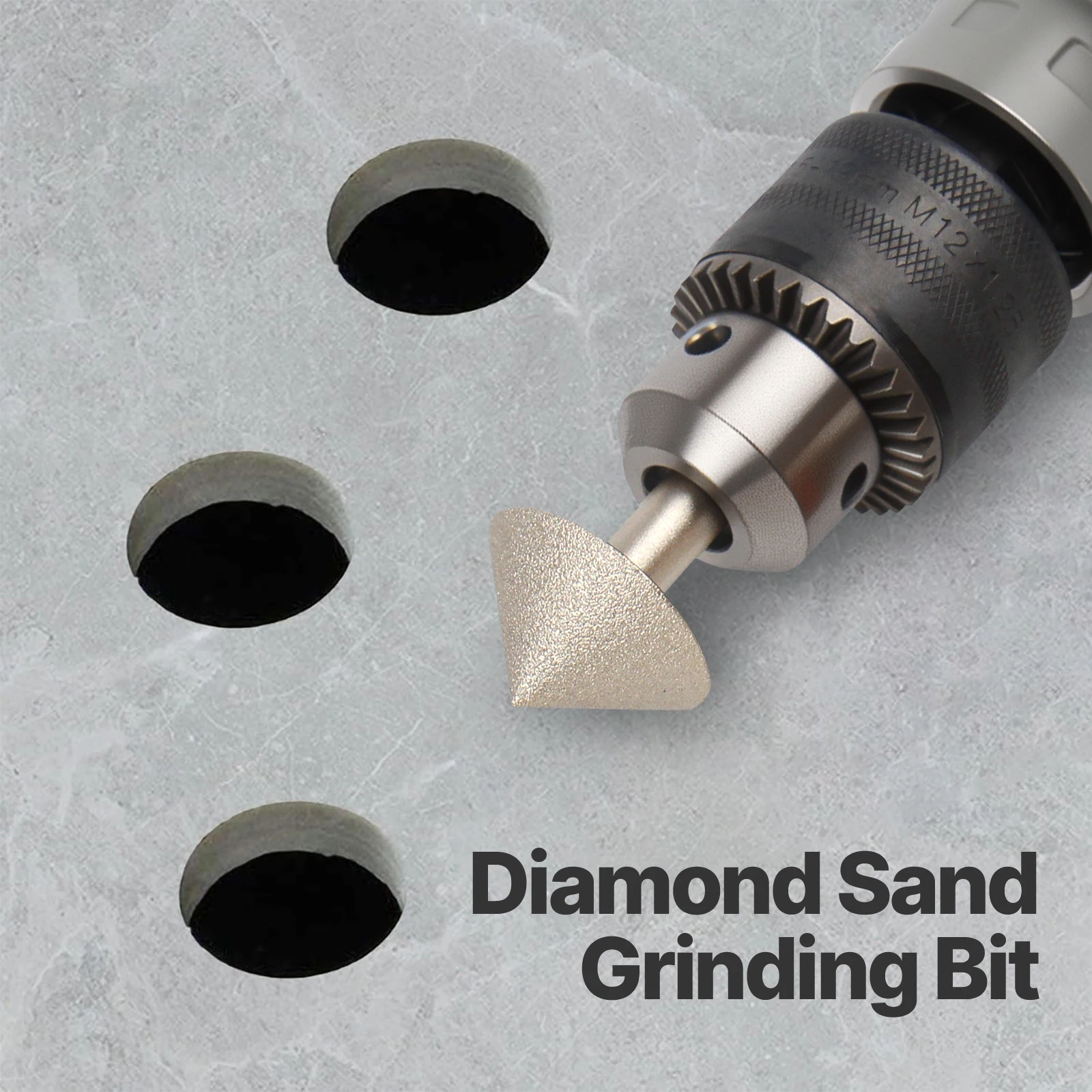 Versery 20-60mm 90-Grad-Vakuumbeschichteter Diamant-Fallmesser-Fräser für Fliesen, Marmor, Granit, Quarzstein – Detail 1