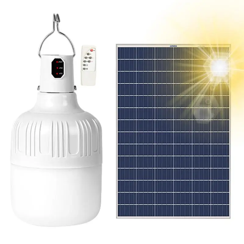 

Solar Bulb Lights Outdoor 3 Light Modes Solar Bulb Remote Solar Bulb LED With Timer Solar-Powered For Garden Yard Outdoor Lawn