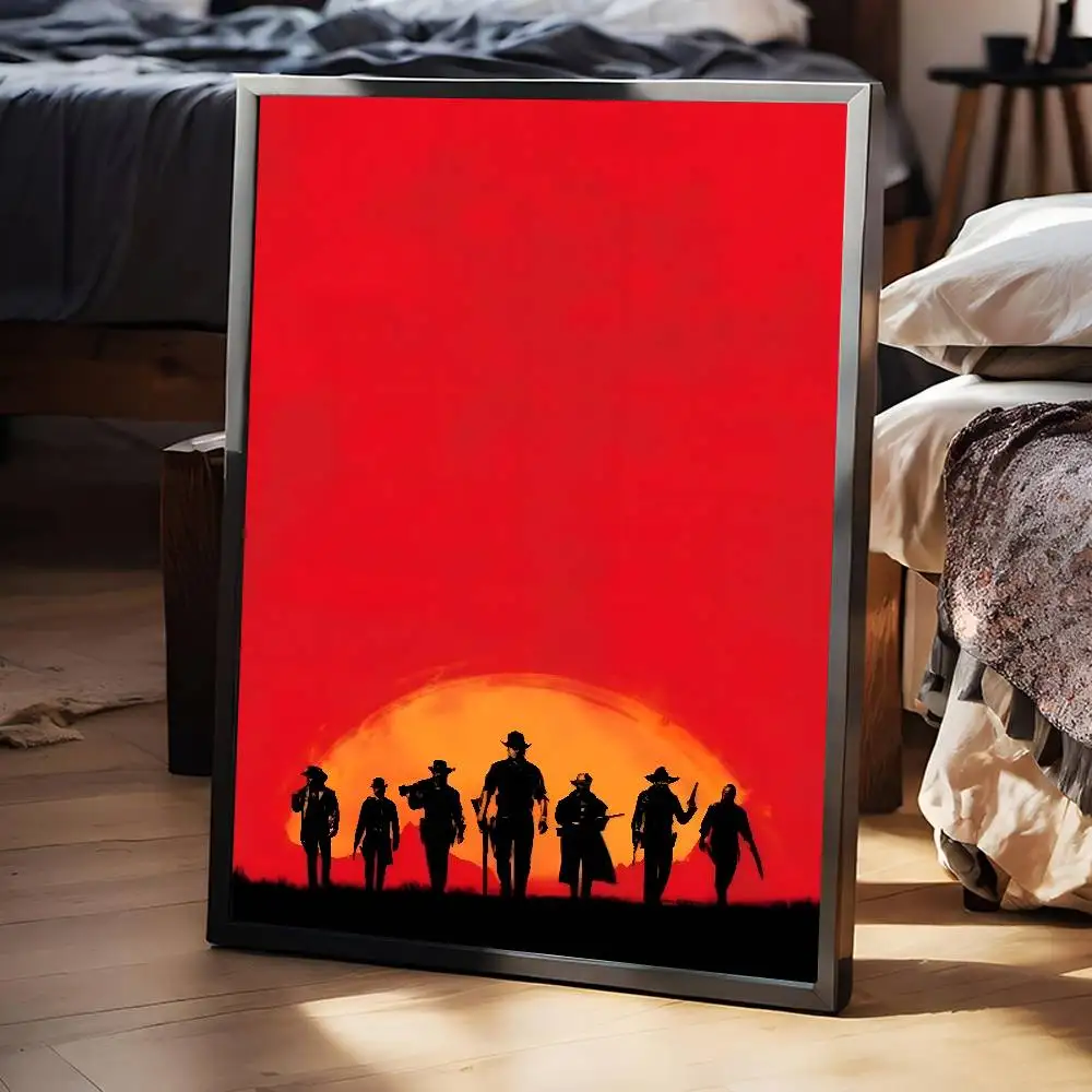 لعبة Red Dead Redemption 2 ملصق فني ذاتي اللصق مقاوم للماء ورق ملصق مقهى بار غرفة جدار ديكور