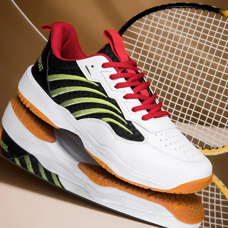 Zapatillas de tenis para hombre, zapatillas deportivas antideslizantes a la moda, ligeras y transpirables, zapatillas deportivas para bádminton