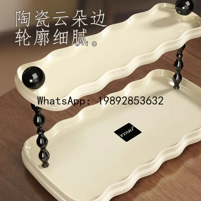 a20Wy2 corner cup holder, cup storage shelf, high-end feeling, light luxury, French retro, medieval style, corner cup tray