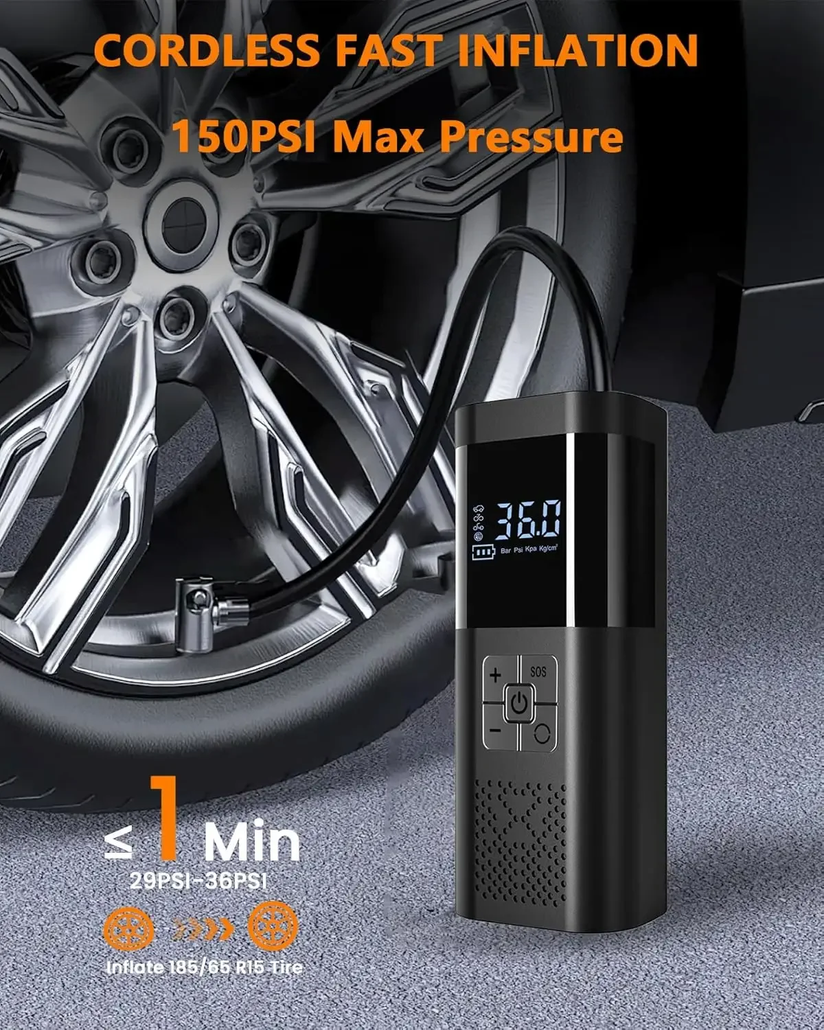 

Мини-аварийный воздушный насос, насос для накачивания шин, проводной цифровой дисплей, автомобильный надувной насос, мини-накачиватель шин, портативные воздушные компрессоры