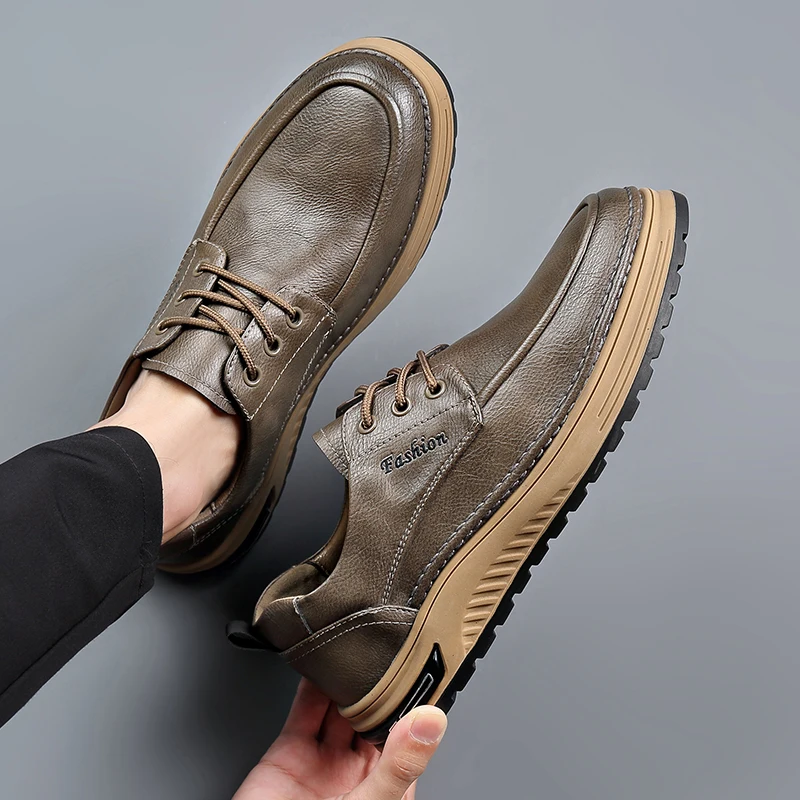 

Men's casual business board shoes High quality and comfortable sports style Office or work Outdoor leisure walking shoes New