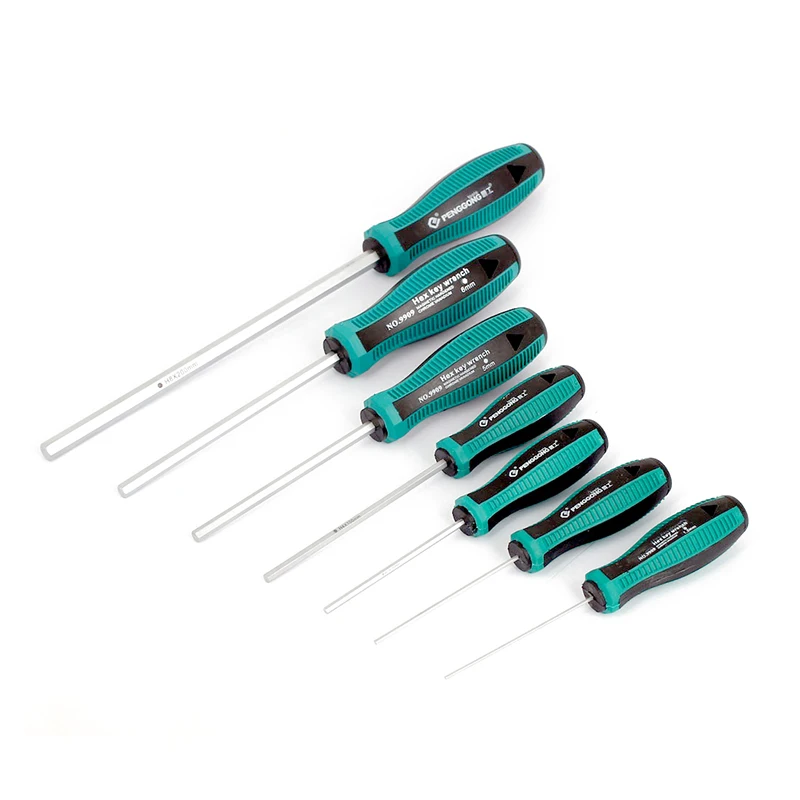 7pcs H8 H6 H5 H4 H3 H2 H1.5mm Magnetic Tip Hex Socket Screwdriver Nonslip Hexagonal Socket Wrench Nut Driver Repair Hand Tool