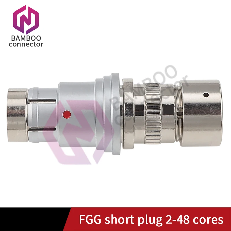 Short BAMBAO plug round push-pull self-locking connector multi-core plug IP68 waterproof socket SS102 A056-130 connector plug