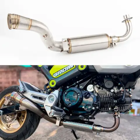 오토바이 배기 전체 시스템 DB 킬러 포함, 혼다 MSX 125 GROM 125 2013-2023 MSX125 배기 grom125 머플러 슬립온 오토바이 배기 전체 시스템 DB 킬러 포함, 혼다 MSX 125 GROM 125 2013-2023 MSX125 배기 grom125 머플러 슬립온