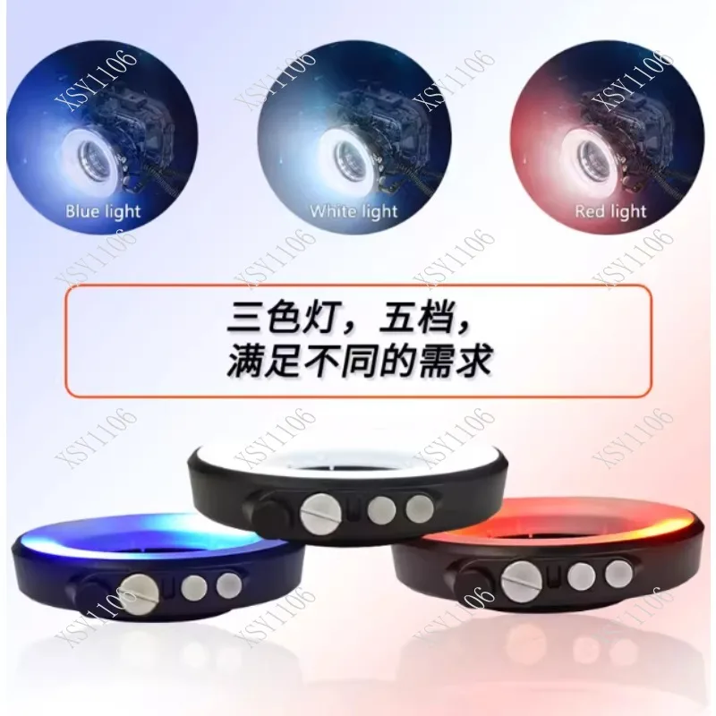 

RGB LED Underwater Diving Flashlight Macro Ring Fill Light Waterproof Optical Fiber Lamp for Underwater Photography