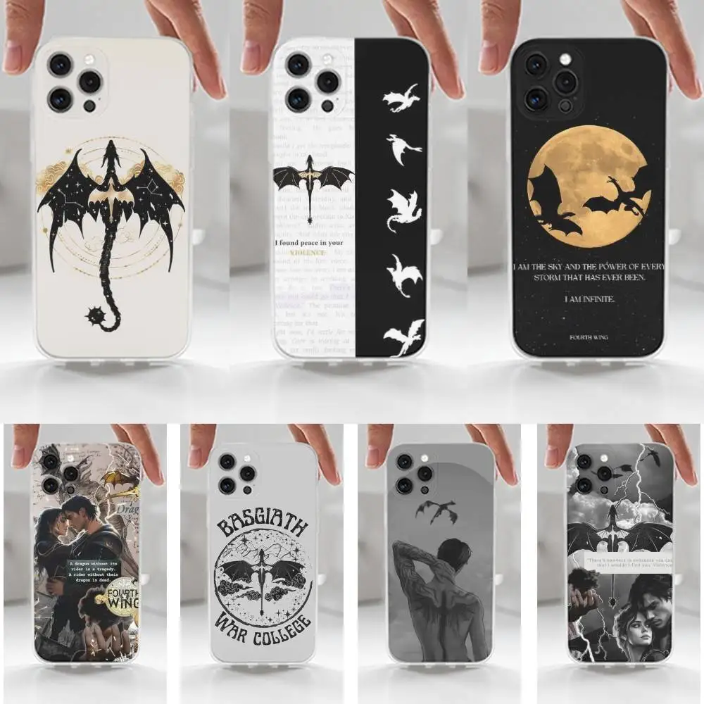 

Novel F-Fourth W-Wing Phone Case For iPhone 16,15,14,13,12,11 Plus,Pro,Max,XR,XS,X,7,8 Plus,SE,Mini,Transparent,Silicone Case