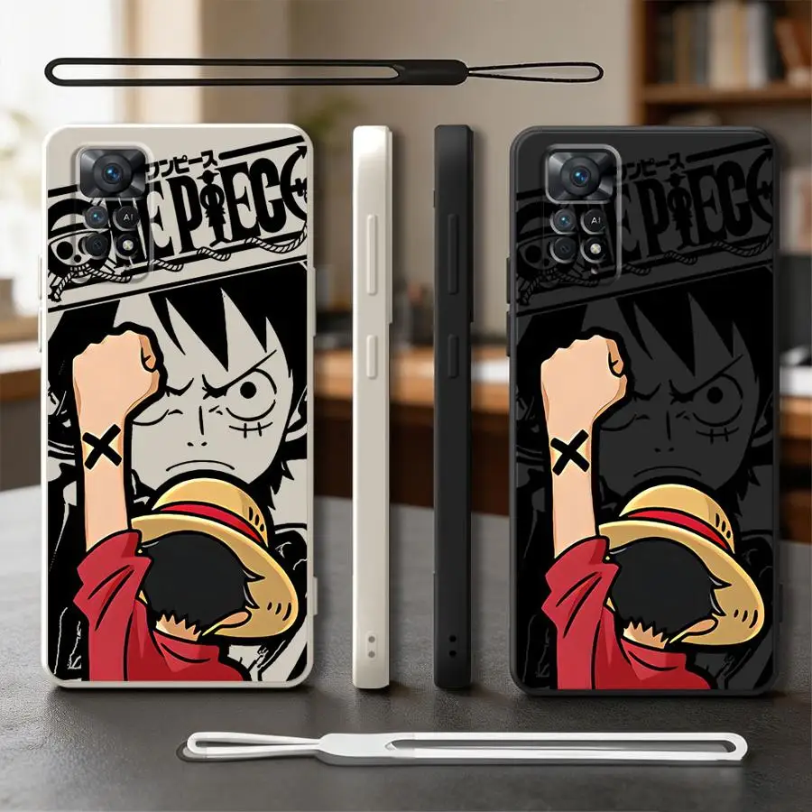 Phone Cover Case for Xiaomi Redmi Note 15 Pro Plus 11S 9S 11 10 Lite 9 12S 14 12 Note 14 13 8 One Pieces Cartoon