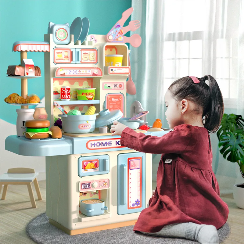 36cm crianças jogar simulação casa cozinha brinquedo conjunto quebra-cabeça interação amor prático treinamento bebê mini menina cozinhar menino