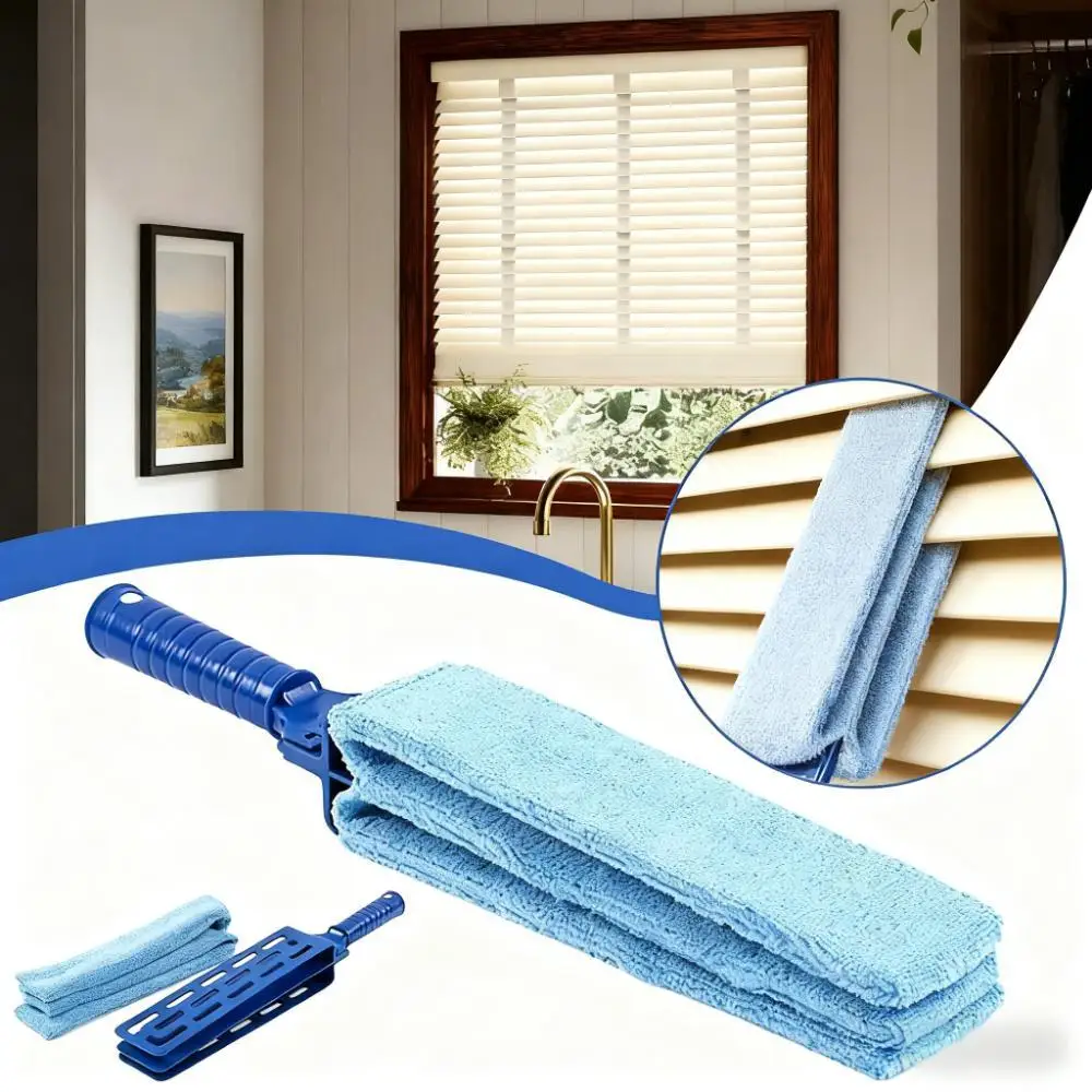 Blue Venetian Blind Cleaning Brush for Dust Removal Air Conditioner Vent Dust Brush and Gap Cleaning Tool Household Accessory