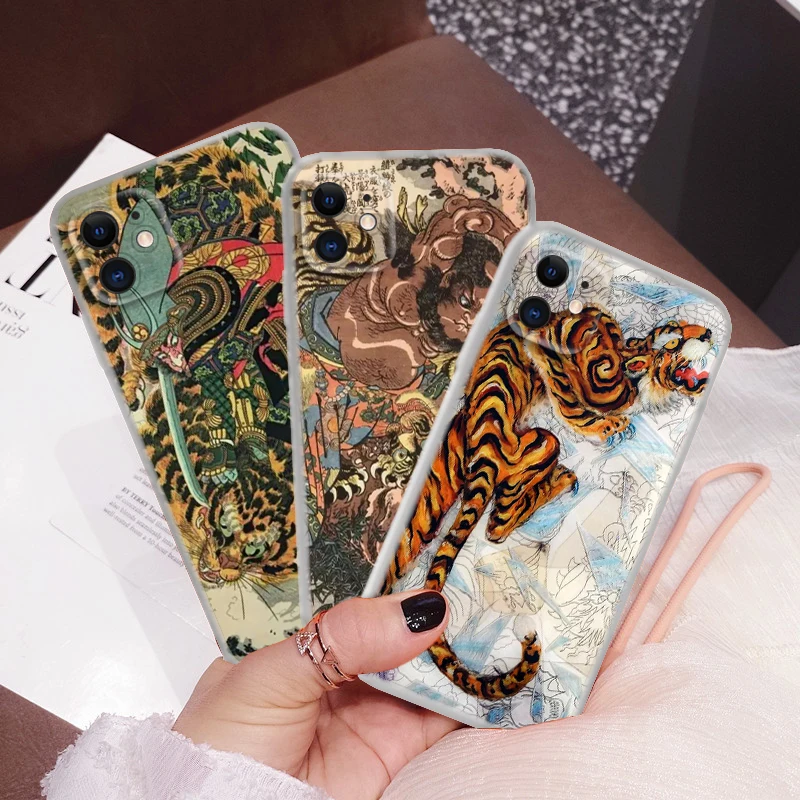 C11 Japanese ukiyo-e Art Soft Case for Moto G Play E20 E4 E40 E5 E6 E6S E7 Power Edge 20 Lite Pro G200 G30 G4