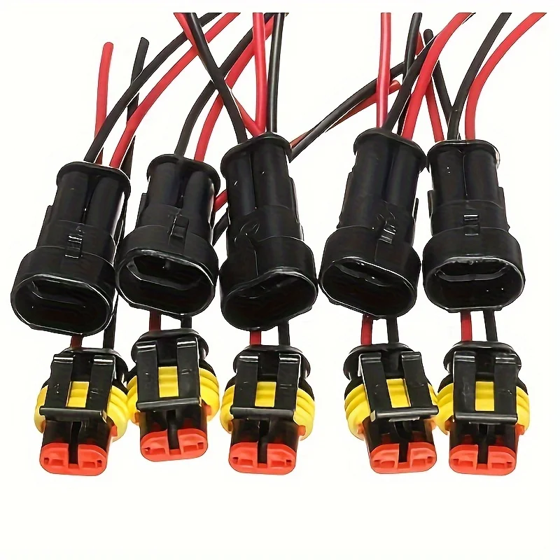 

Automotive Waterproof 1 to 6 Pin Electrical Connector, Male Female Plug Socket for Car Truck Cable Wiring