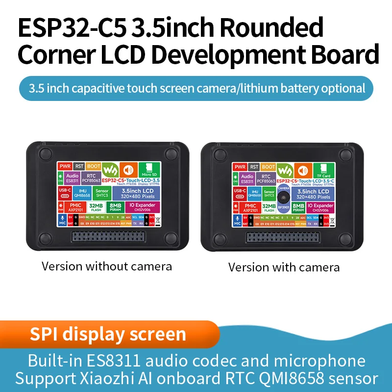 esp32-c5-35inch-rounded-corner-lcd-development-board-ips-panel-320-×-480-resolution-262k-color-supports-24ghz-5ghz-wi-fi