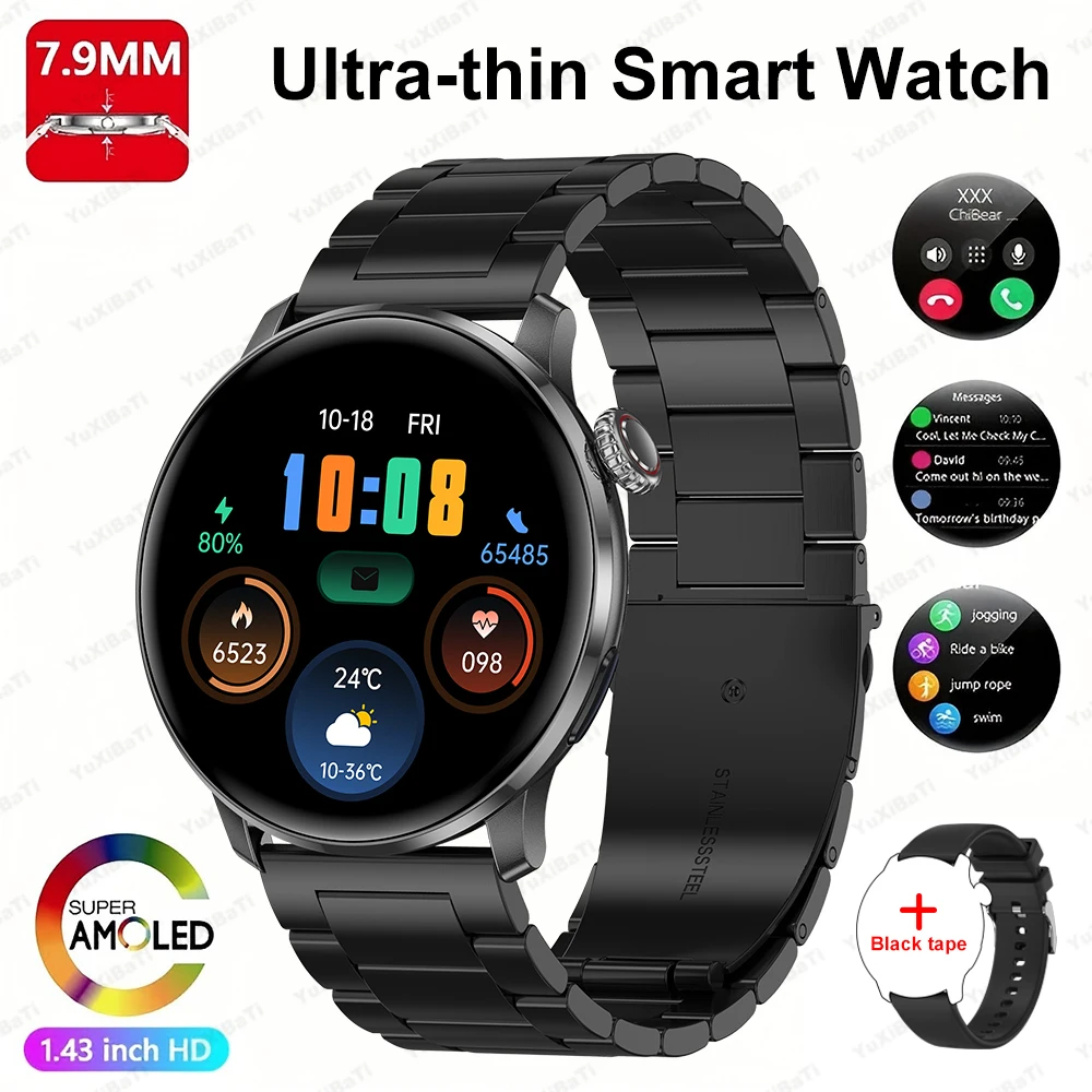 2025New Women's AI Smart Diagnosis Smart Watch HRV+PPG Blood Pressure & Oxygen Monitor IP68 Waterproof NFC Smartwatch for Xiaomi