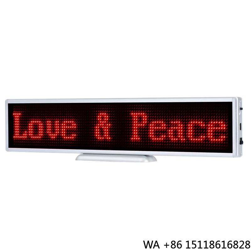 Recharge Mini Portable Programmable Blue Tooth LED Desktop Display LED Display