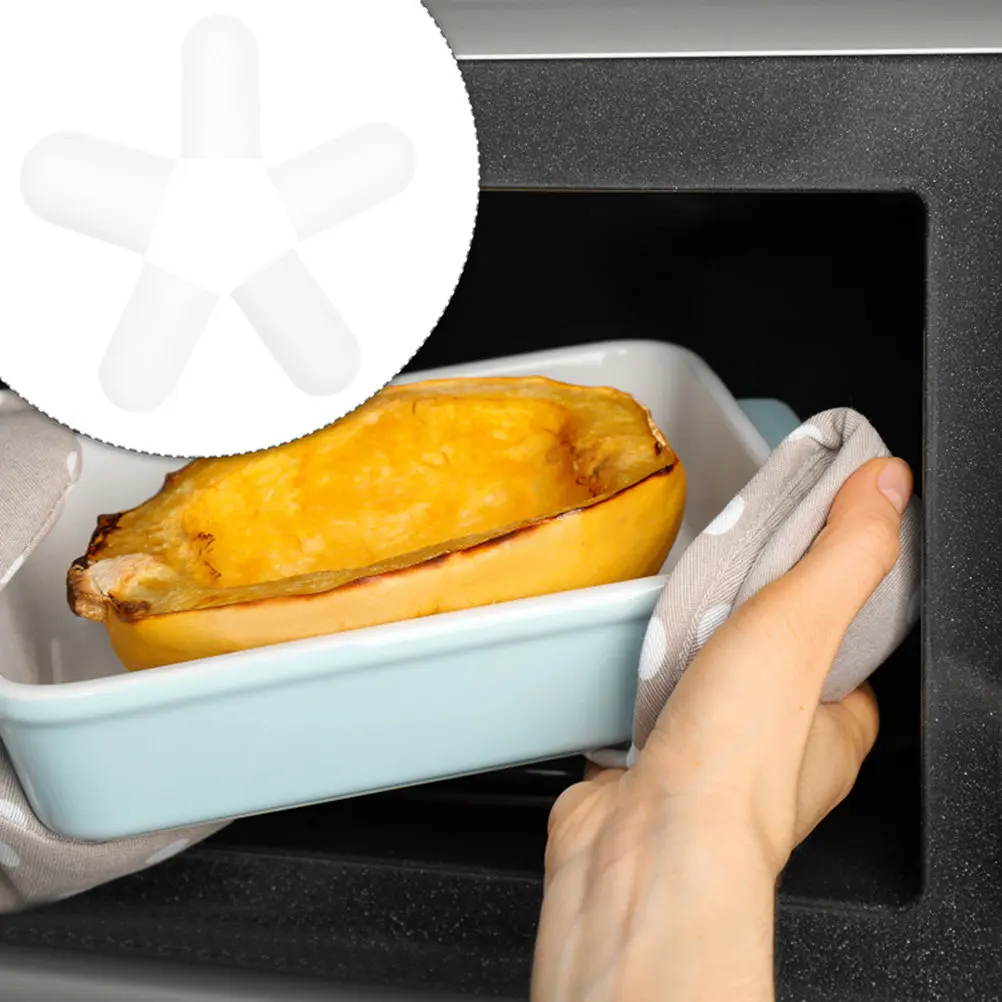 

5Pcs Silicone Finger Cots Heat Insulating Anti-Slip Elastic Finger Protectors for Fingertip Safety Cooking Repair Assembly