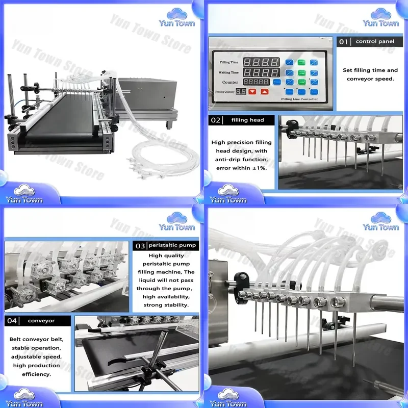 Vial Ampoule Bottle Liquid Filling Machine for Automatic Pharmaceutical Packaging Equipment Industrial Bottling Machinery