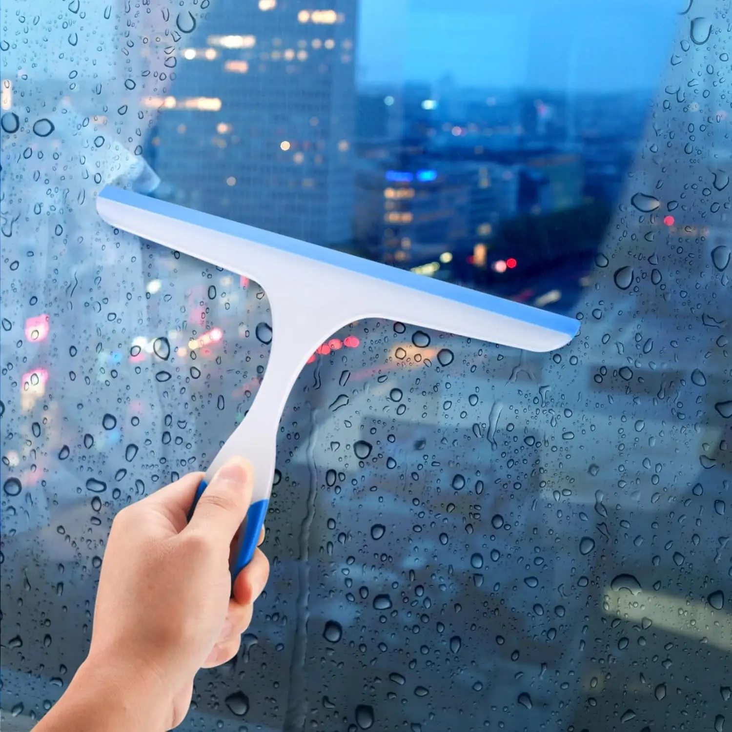 3Pcs Shower Squeegee for Glass Doors & Car Windows, Multi-Surface Cleaner for Bathroom, Mirror, and Windshield - view 3