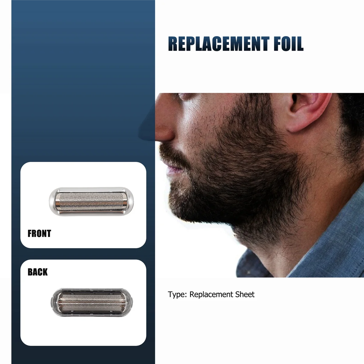 A74G-Replacement Shaver Blade Cutter Foil Kit Shaver Head Foil Replacement for Braun 5S P40 P50 P60 P70 P80 P90 M60 M90S - Image 4