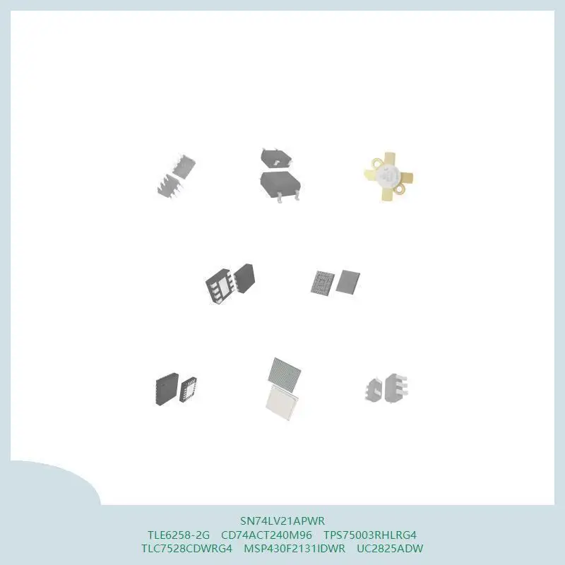 SN74LV21APWR TLE6258-2G CD74ACT240M96 TPS75003RHLRG4 TLC7528CDWRG4 MSP430F2131IDWR UC2825ADW