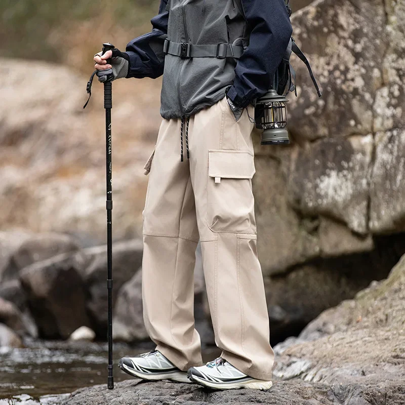 

New Spring Summer Japanese Cargo Pants Men Casual Joggers Trousers Men Baggy Outdoor Waterproof Hike Mountaineering Pants